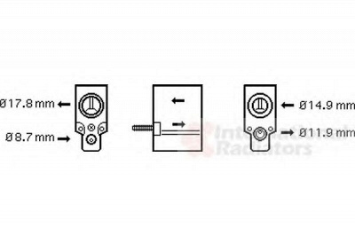 VAN WEZEL 43001333 -  Расширительный клапан, кондиционер